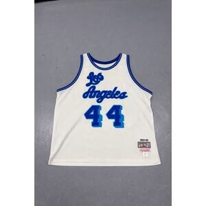 Jerry West Los Angeles Lakers #44 Jersey Mitchell & Ness Hardwood  Size 56 XXL